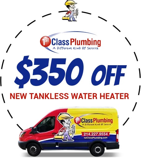 Save money on your Water Heater installation in Plano TX.