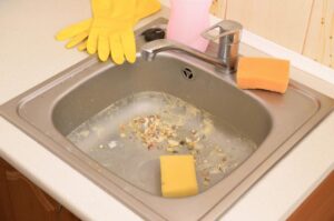 dirty clogging kitchen sink drain Plano, TX